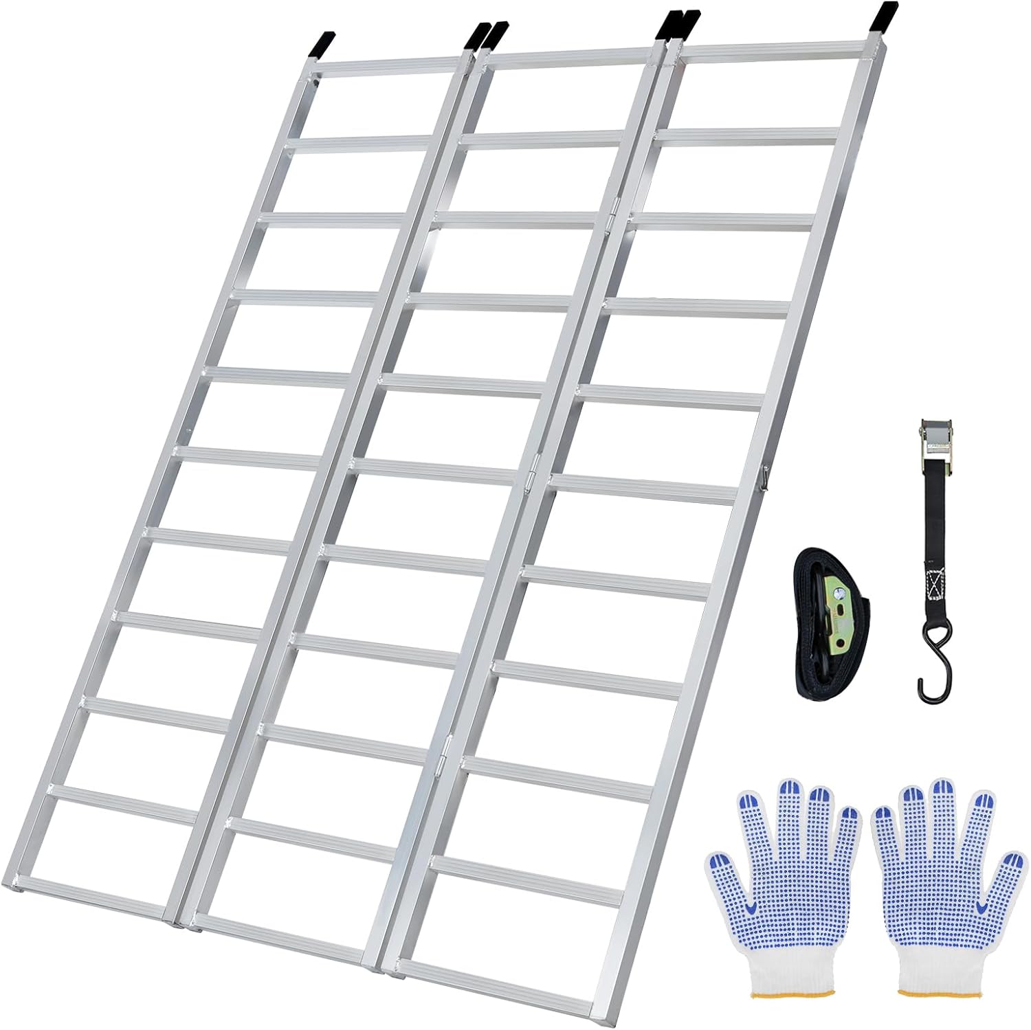 thumbnail image 2 of KROAK Aluminum Loading Ramps 1700 Lbs, 7.5ft 2Pcs Martinique 2 of 11