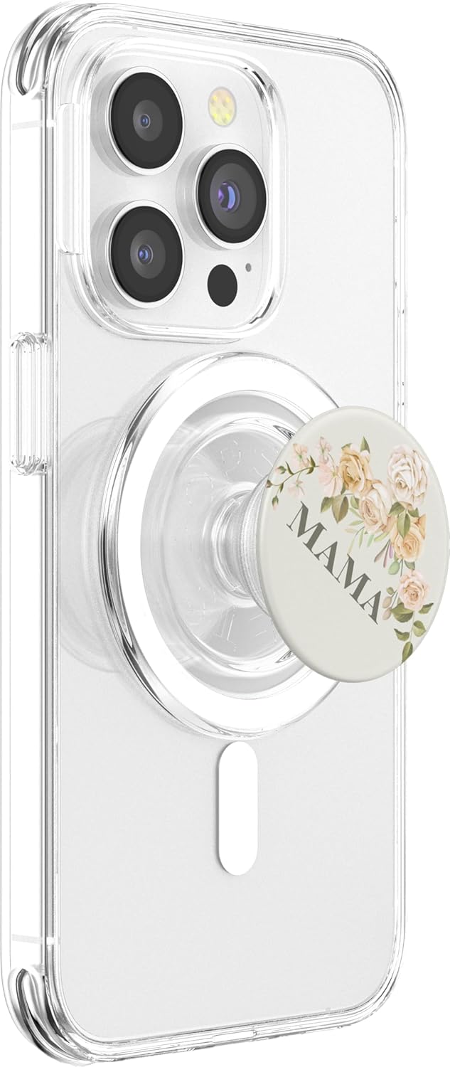 Cute flowery Mama Bloom PopSockets MagSafe PopGrip for iPhone