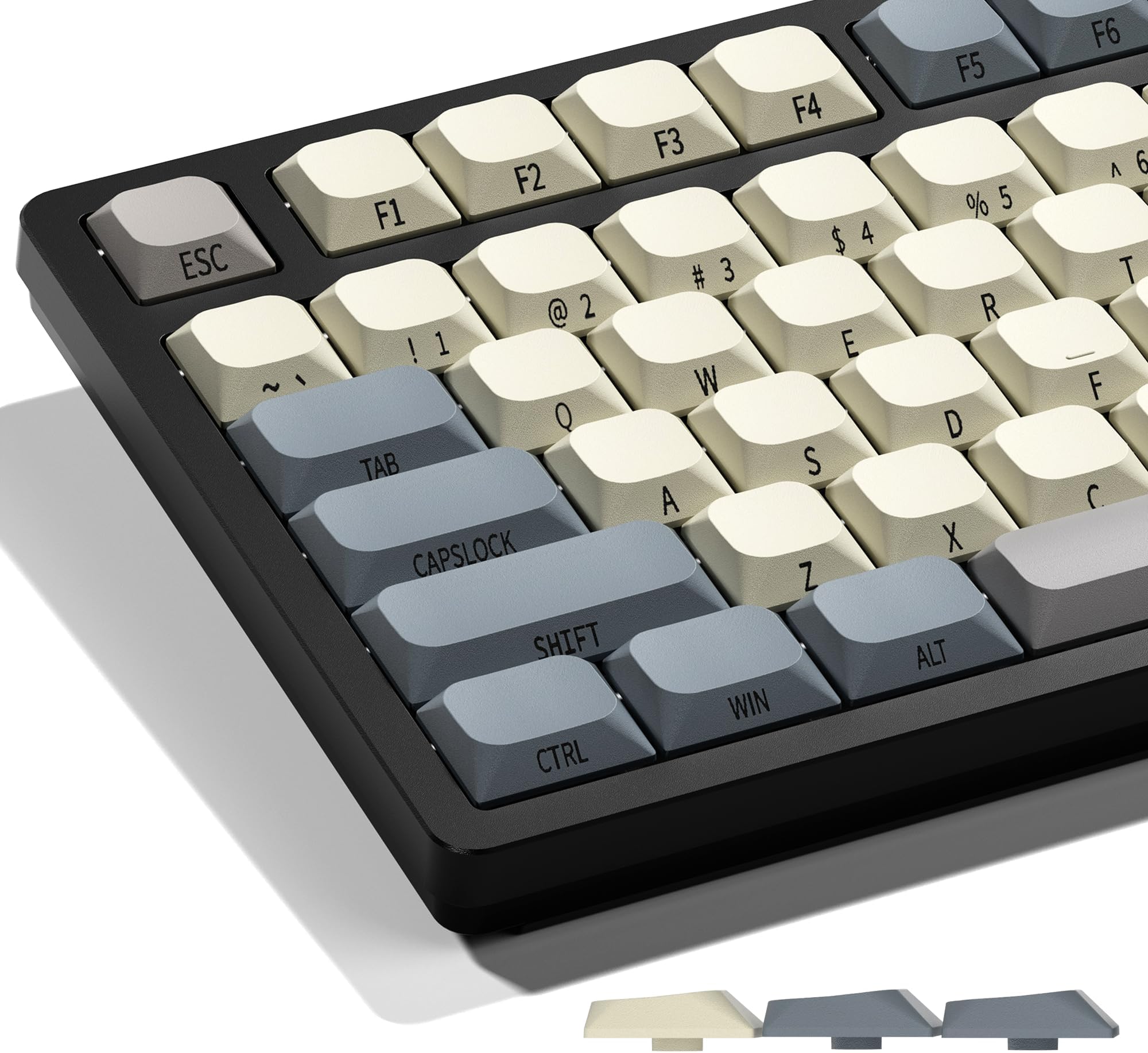 OHY Low Profile Keycaps - Side Printed Keycaps, Keyboard Keycaps 75 Percent PBT Keycaps, Full Size Keycaps for 60% 65% 75% 80% 100% Cherry Gateron MX Switches Mechanical Keyboard