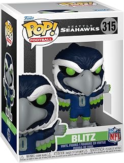 Pop! NFL: Seahawks - Blitz - NFL Mascots and Marks - Collectable Vinyl Figure - Gift Idea - Official Merchandise - Toys for Kids & Adults - Sports Fans - Model Figure for Collectors and Display