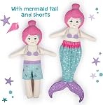 Kit à coudre pour les enfants débutants (âge 14+) ✦ DIY Artisanat pour les filles & Hommes ✦ Couper & Coudre la sirène de panneau de tissu (Tales sous-marines)