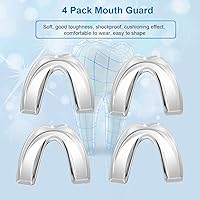 Vista 2 de Leesgel Protector bucal para niños para rechinar dientes, protector bucal para rechinar dientes para dormir, protectores moldeables personalizados