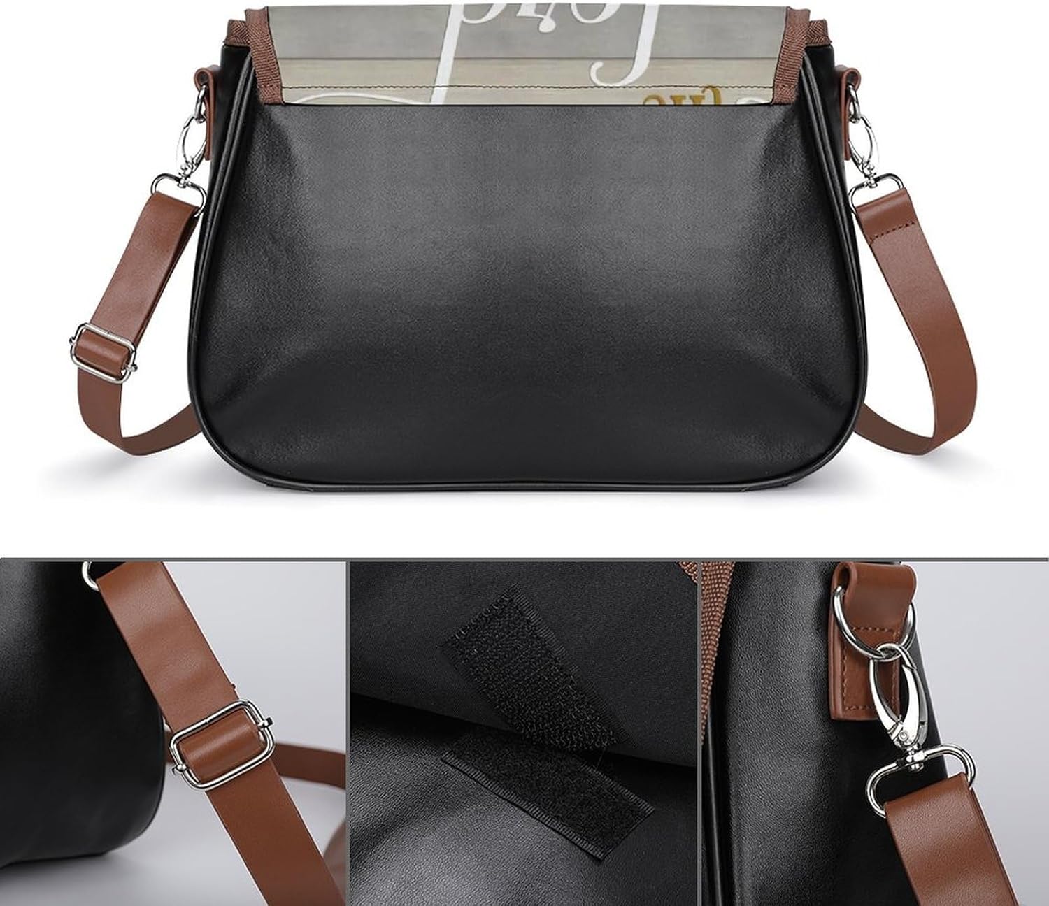 Proverbs 3 5 Hummingbird ScriptureWomen's Faux Leather Crossbody Bag, Waterproof Wrinkle-Resistant Shoulder Bag with Detachable Strap, Large Capacity Casual Handbag, Fashion Daily Purse for Shopping W