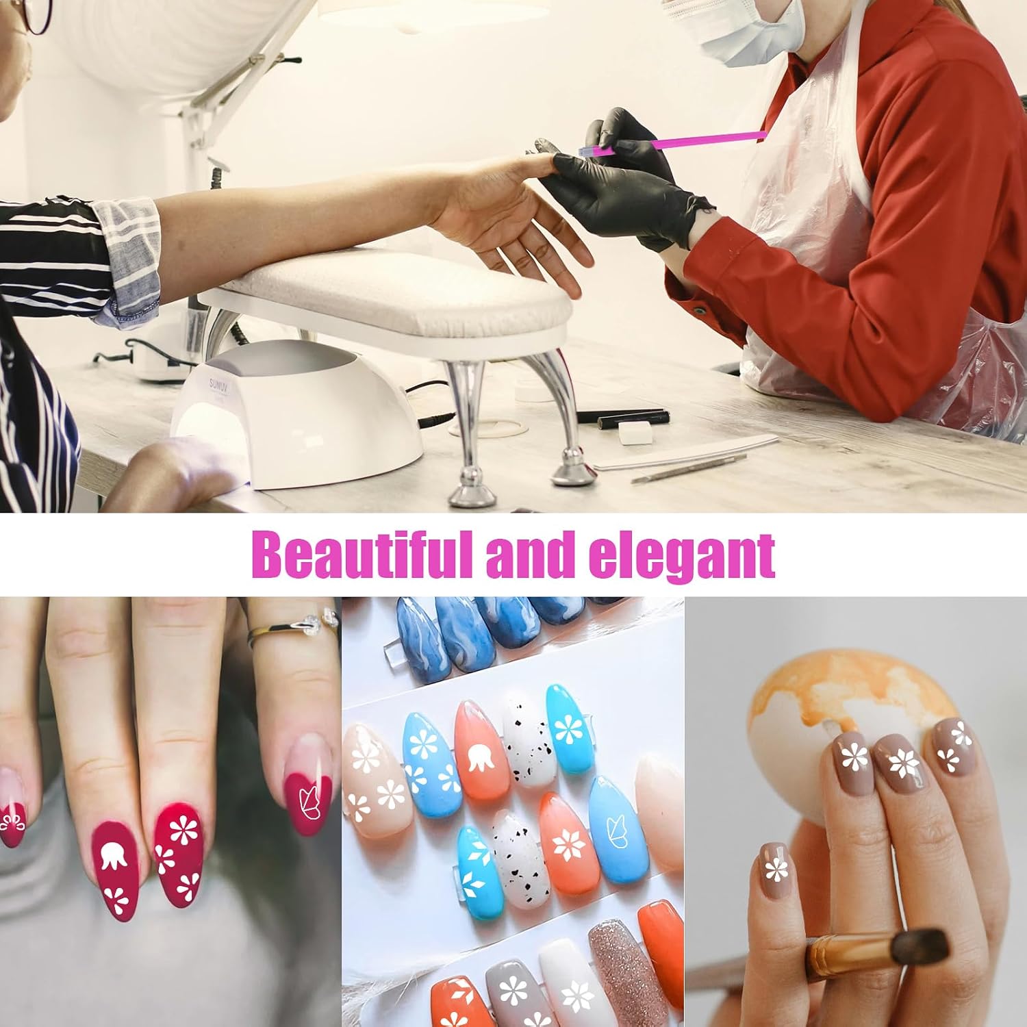 15pcs Nail Art Stamp Pen Set, Nail Flower Design Stamping Pens Nail Graffiti Fashion DIY Nail Art Dotting Design Tools with Different Patterns for Women Girls Home Manicures