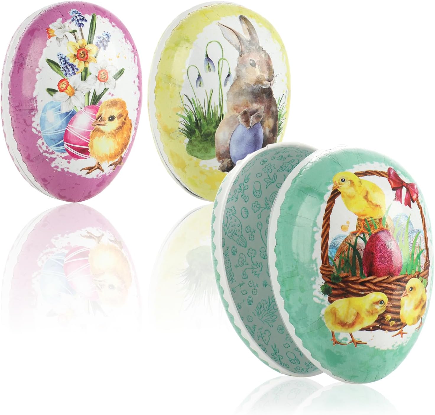 comfour® 3x Easter eggs to fill eggs for Easter Easter eggs with