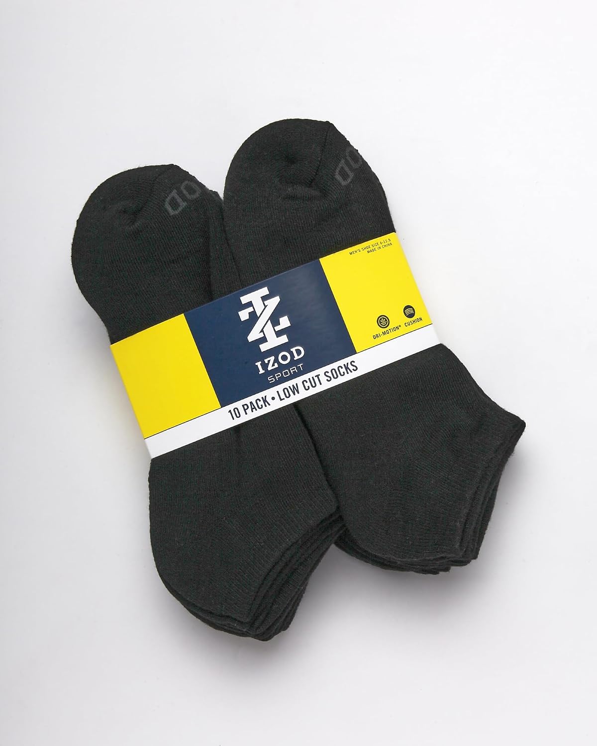 IZOD Mens 12 Pack No Show Low Cut Socks Athletic and Performance image 3