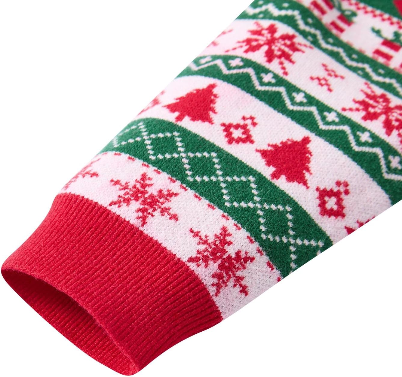 Vieille Toddler Ugly Christmas Sweater Kids Knit Hooded Pullover 2-7 Years