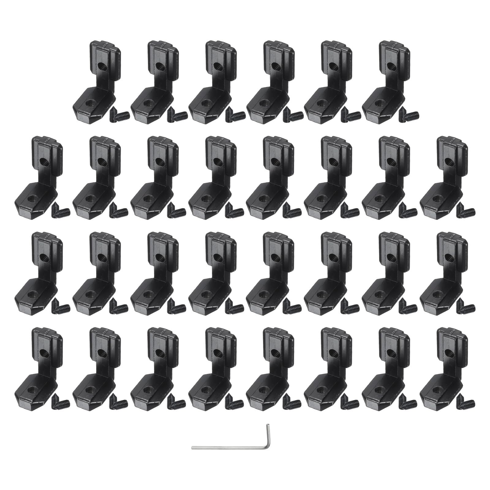 Connecteur d'angle en L 4040 équerre intérieure profilé alu rainure 8mm M6