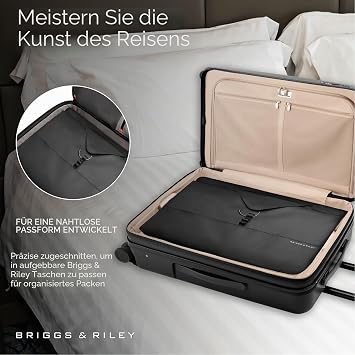Briggs & Riley Travel Essentials Black Checked Travel Essentials