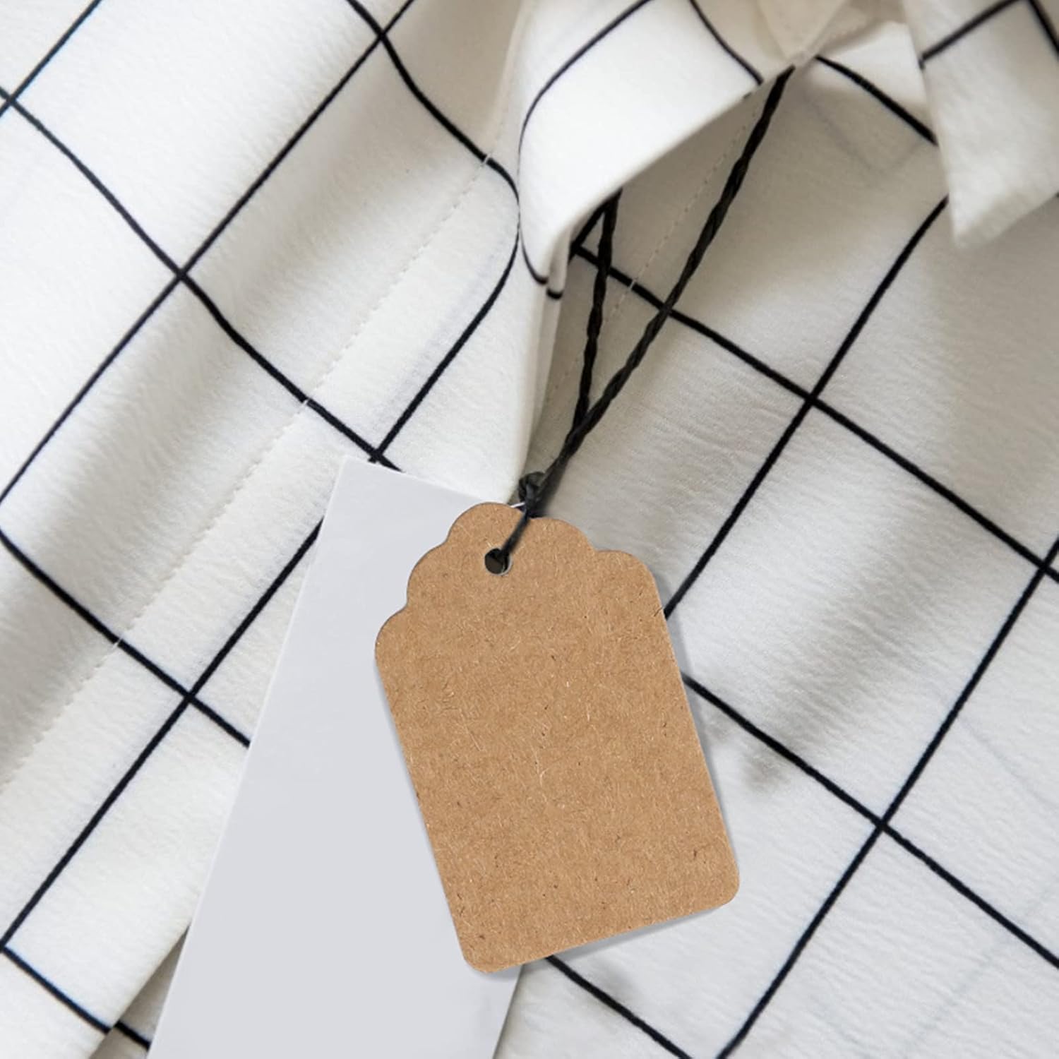 1000 Pcs Brown Unstrung Blank Tags,Price Tags,1.94"x 1.29" Clothes Size Tags,Coupon Tags,Making Tag,Store Tags,Clothing Tags : Everything Else