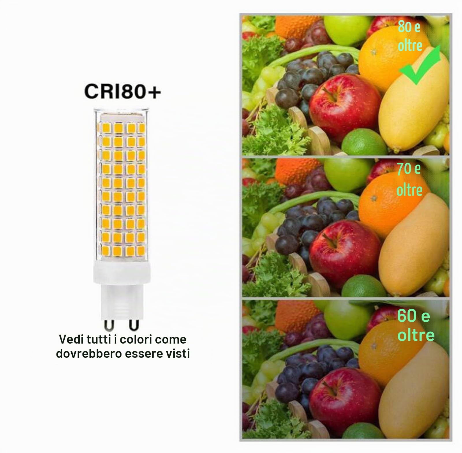 Lampadine LED G9 luce fredda 6000k 15W Sostituzione 150W Risparmio energetico Senza sfarfallio Per illuminazione domestica lampadari plafoniere camera letto cucina(5pack)