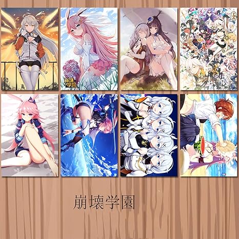 Amazon ポスター 呪術廻戦 鬼滅の刃 このすば 文豪ストレイドッグス 原神 アズールレーン スラムダンク ８枚セット 壁飾り 部屋飾り 人気 アニメ 壁アート 紙ポスター 貼る絵 おしゃれ 五条悟 周辺 ポスターグッズ 崩壊学園 アニメ 萌えグッズ 通販