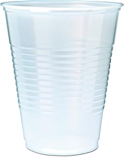Fabri-Kal RK12 12-Ounce Capacity 3.4-Inch Top Width by 2.1-Inch Bottom Width by 3.9-Inch Height Translucent Polystyrene RK Drink Cup 50-Pack (Case of 20)