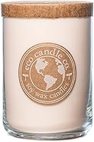 Vista 52 de ECO CANDLE CO. Vela reciclada, Pastel de Ron y Caramelo, 26 oz. - Aromas de Caramelo, Ron, Arce, Almendra, Pera y Vainilla - 100% Cera de Soya, Sin