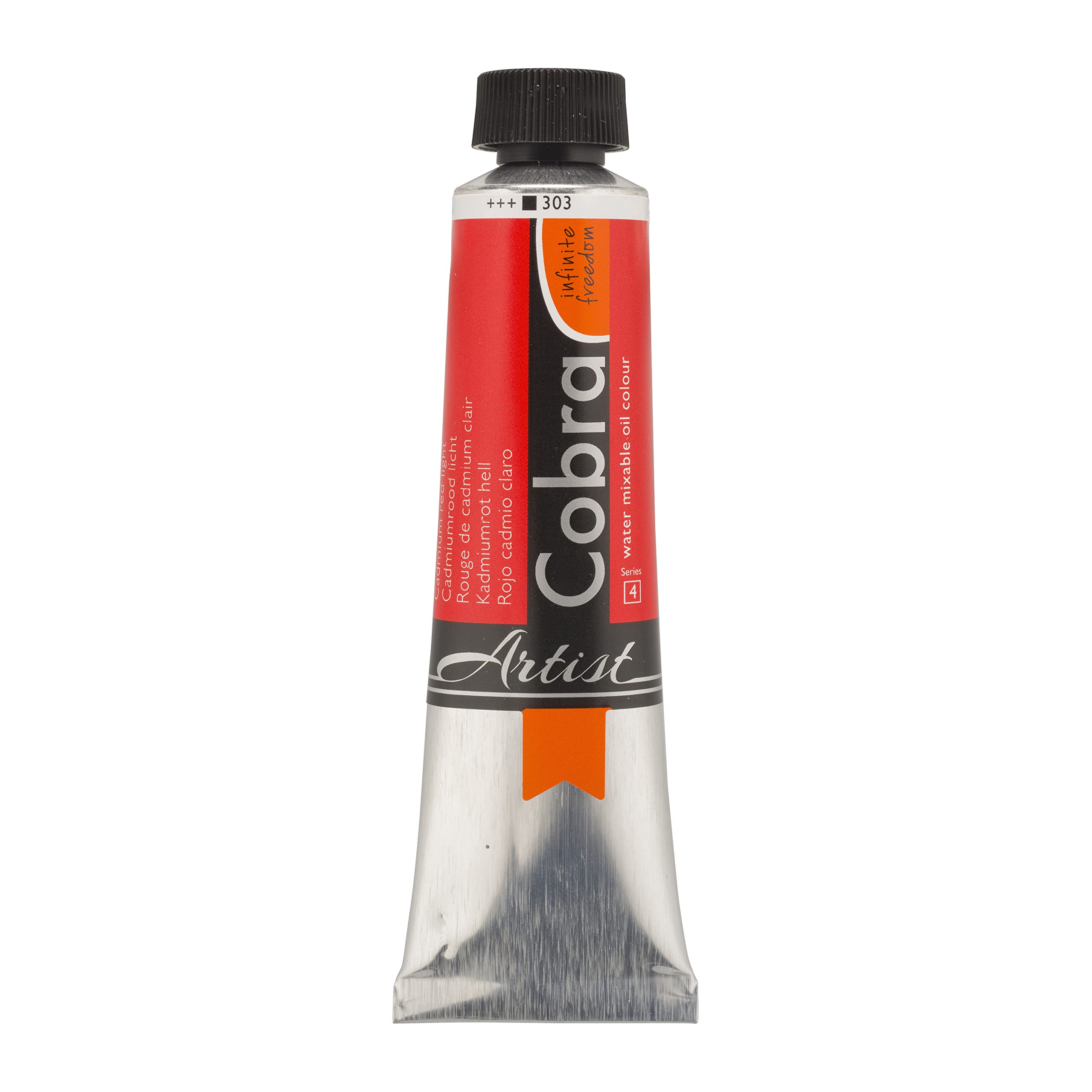 Cobra Artists' Watermixable Oils - Cadmium Red Light - 40ml tube (S4)