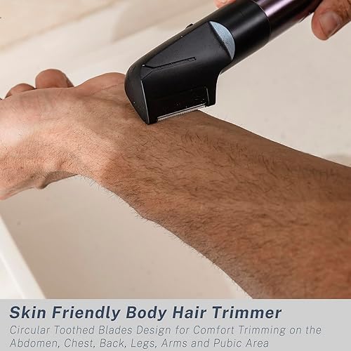 Miniatura 7 de Cortadora de barba para hombres, maquinillas de afeitar eléctricas y cortapelos, esfera de precisión ajustable, 20 ajustes, kit de afeitado todo en