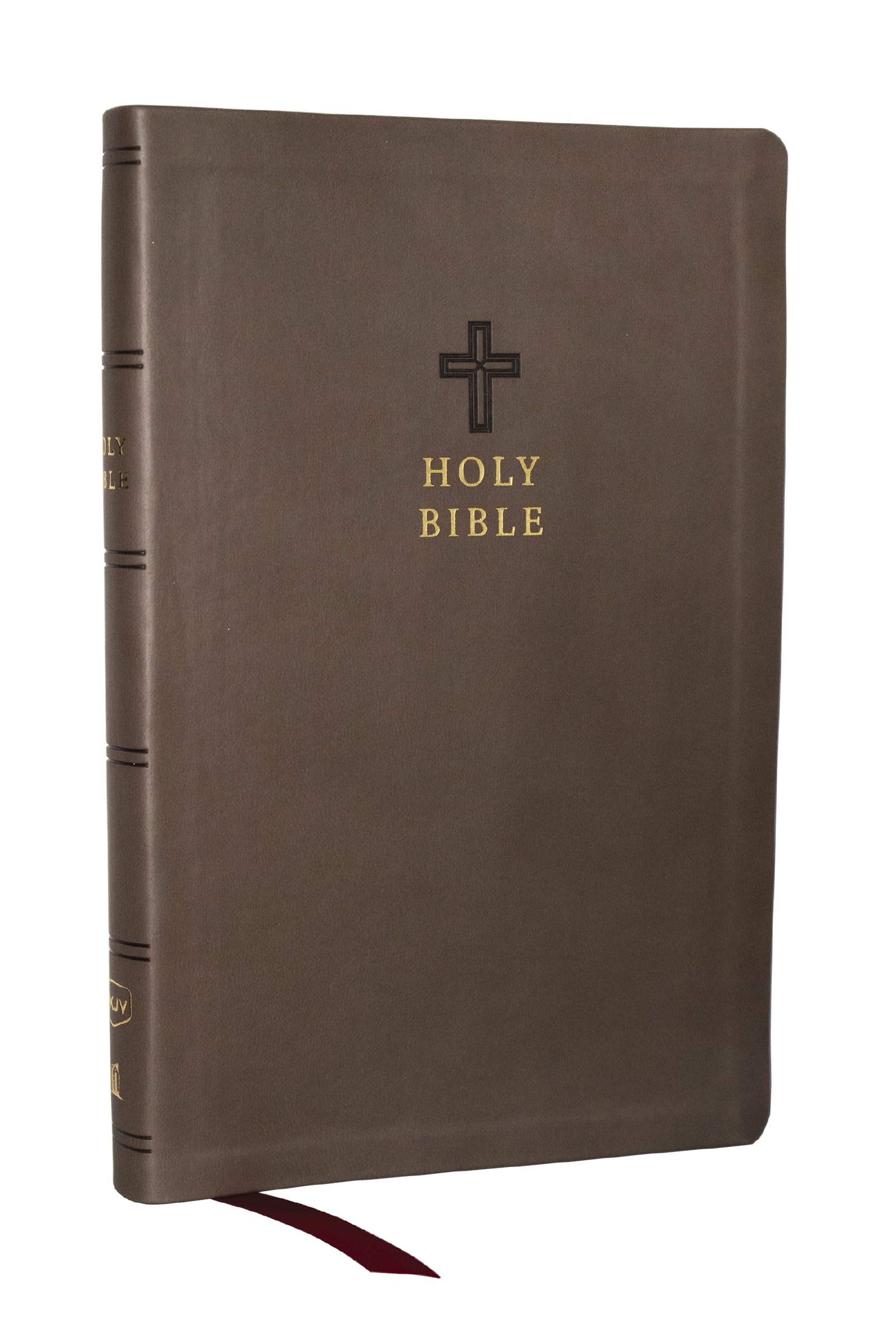 KJV Holy Bible: Value Ultra Thinline, Charcoal Leathersoft, Red Letter, Comfort