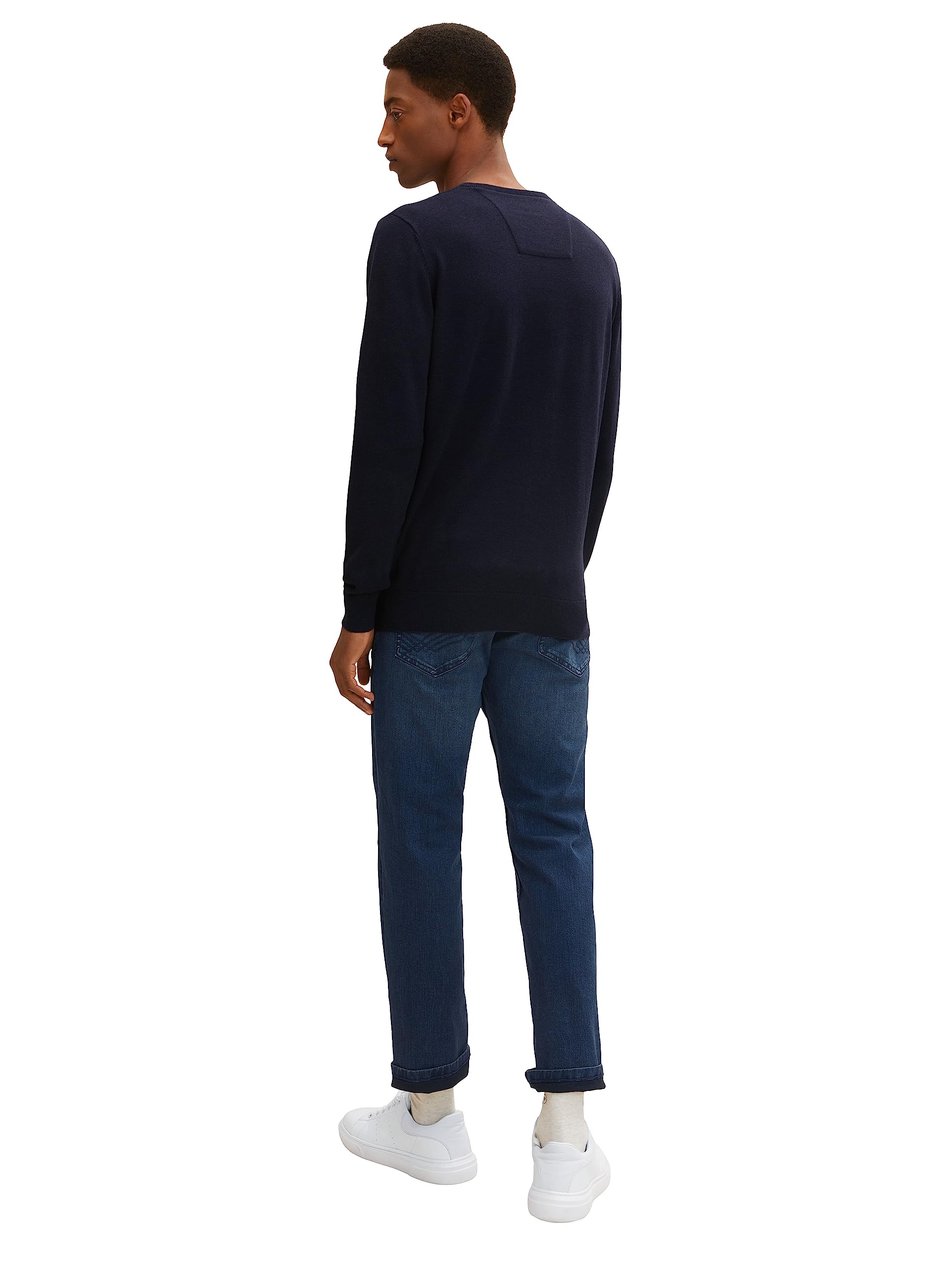 TOM TAILOR Herren Strickpullover mit Crewneck
