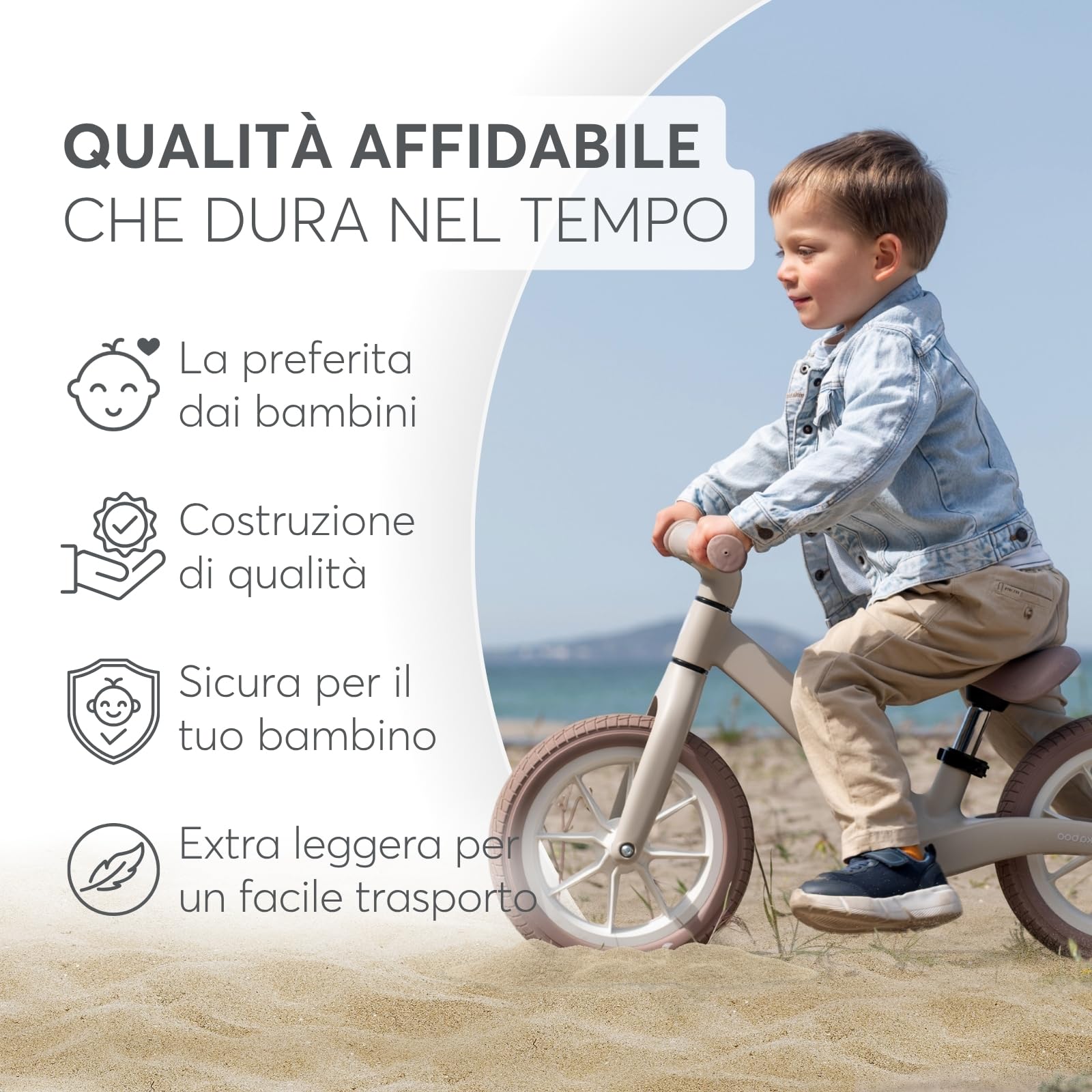 KikkaBoo Bicicletta Senza Pedali 3 Anni LANSER, Bici Senza Pedali 3-6 Anni, Pronta All’uso, Facile da Guidare e Trasportare, Aiuta l’equilibrio, Cresce Con il Bambino, Verde militare