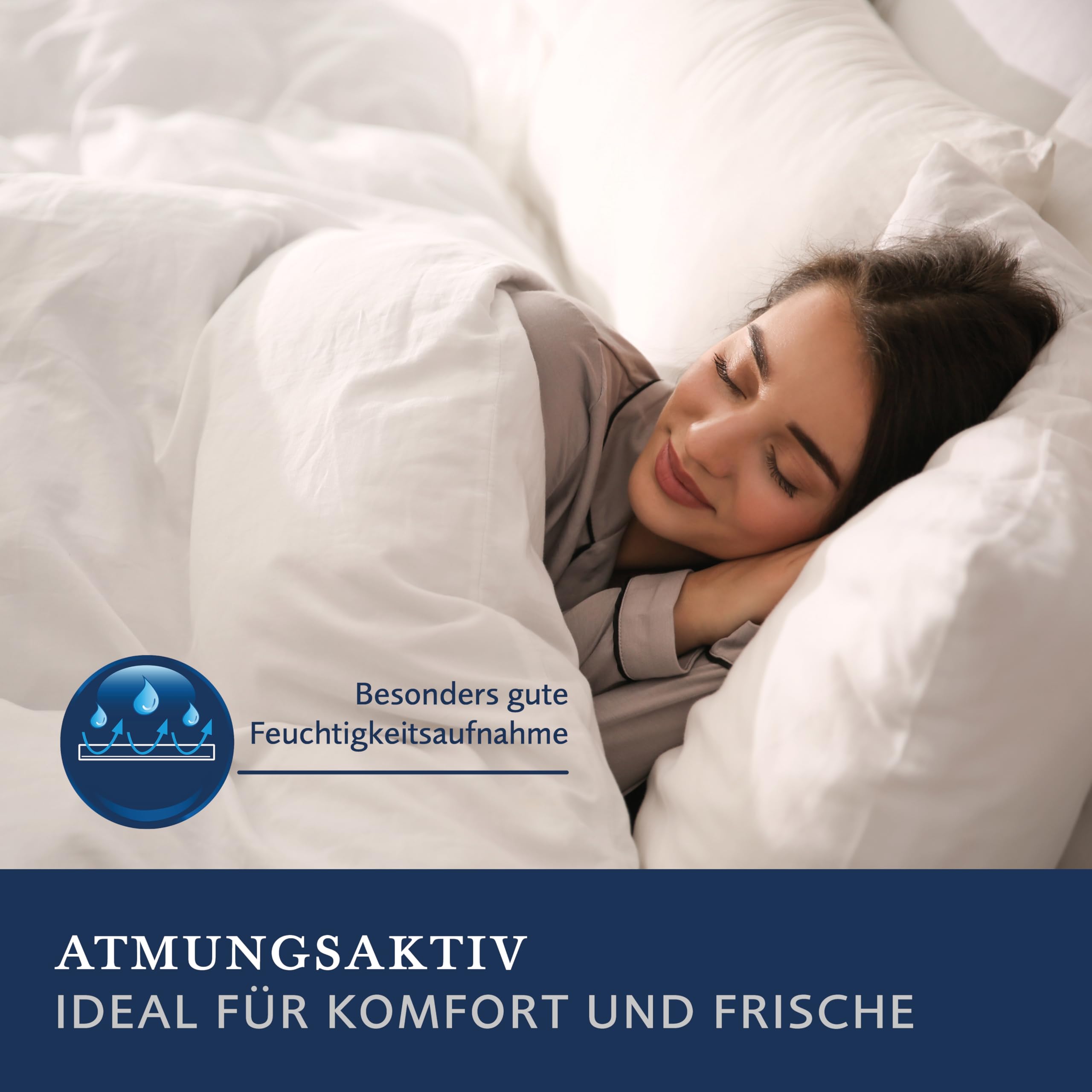 Billerbeck Bettdecke COTTONELL® – 135 x 200 cm – leichte Sommerdecke – Decke aus 100% Baumwolle - vegan