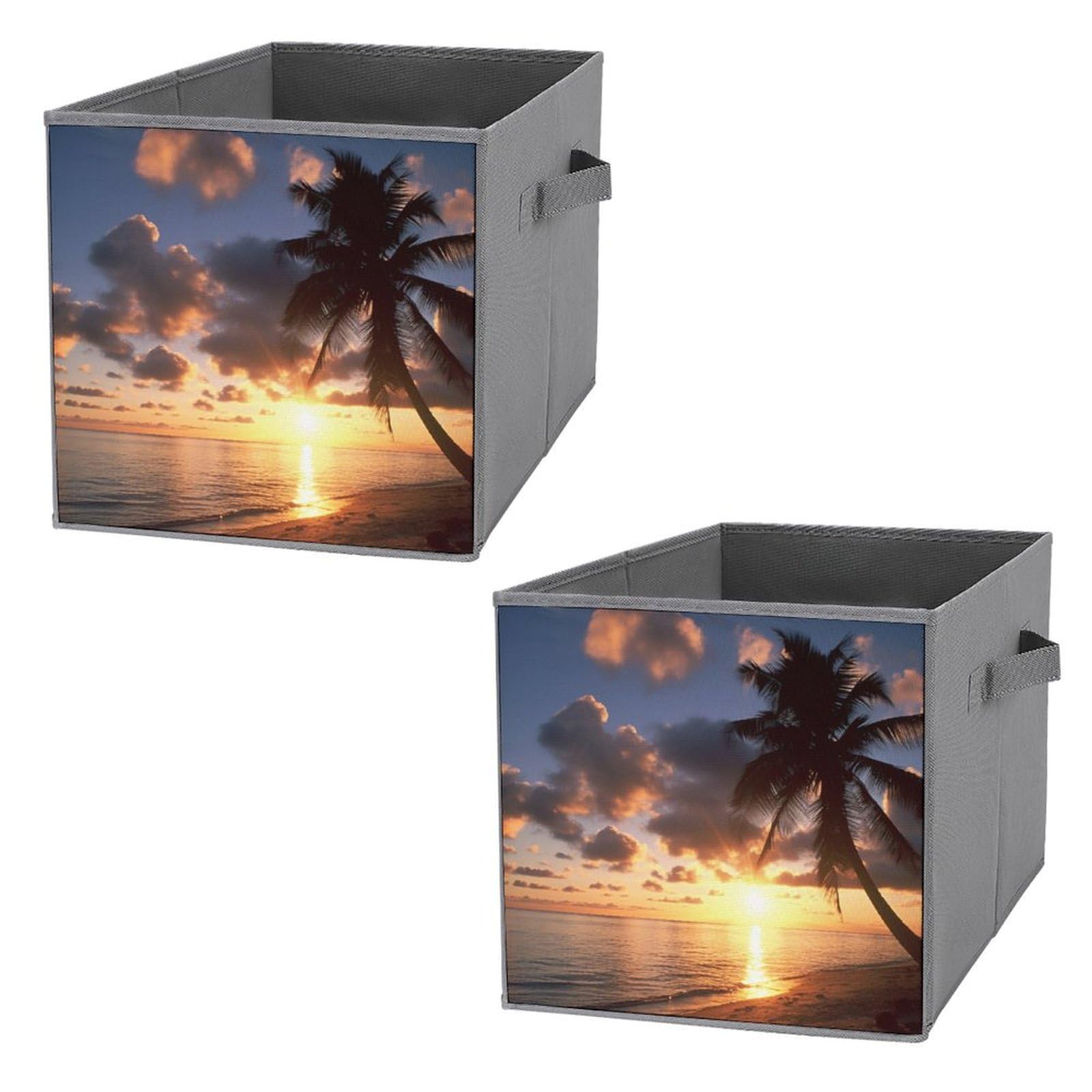 Organiseurs de placard et rangement pliables au design de palmiers tropicaux