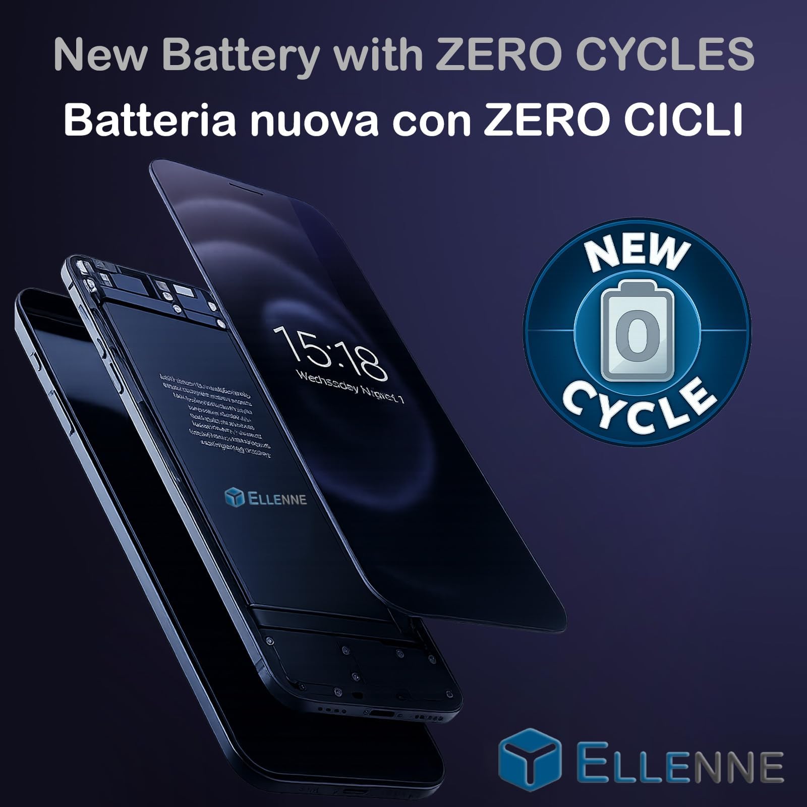 ELLENNE - Batterie pour Samsung Note 3 | N9000 - N9005 - B800BC de 3200 mAh