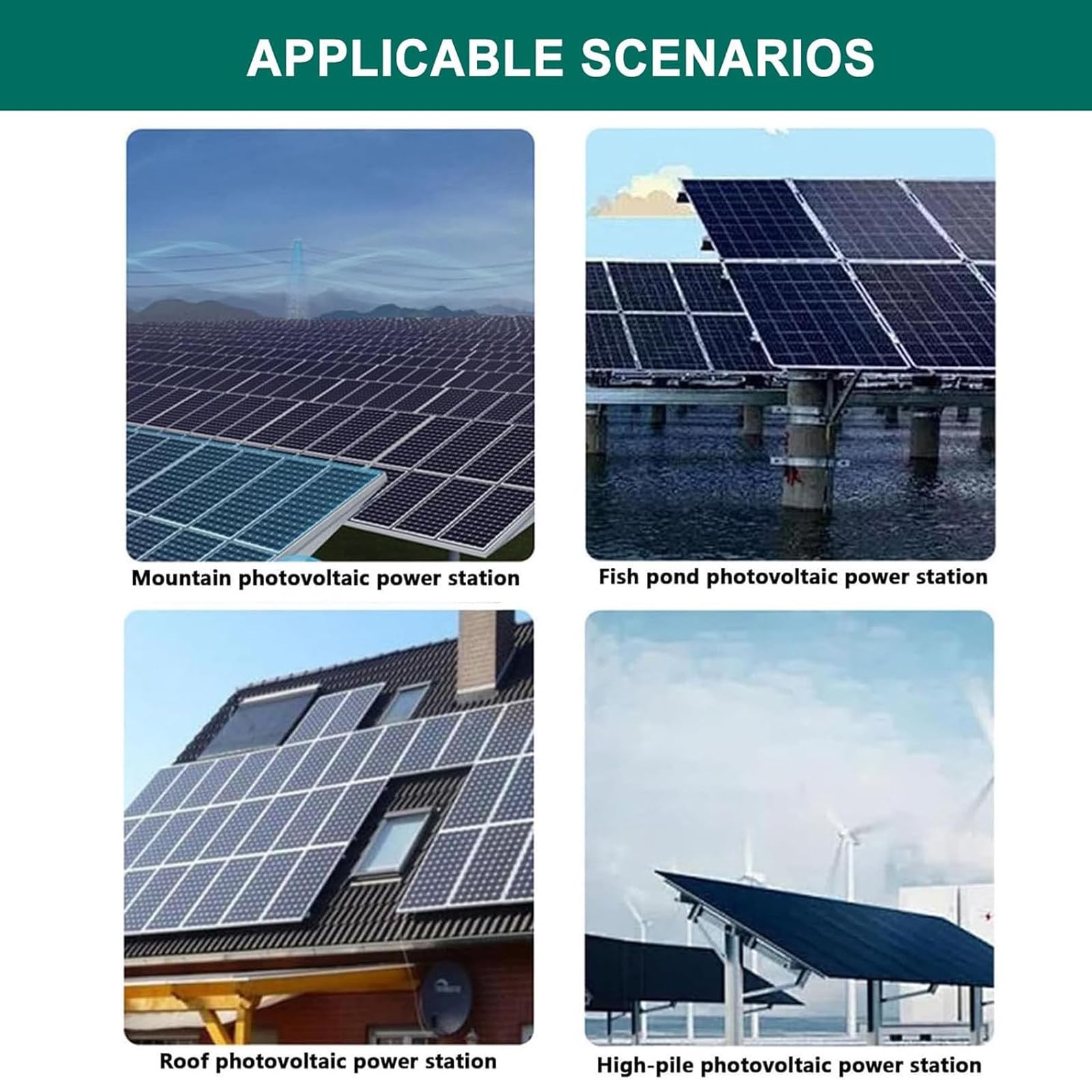 Asta telescopica per la Pulizia di Pannelli solari, pulitore Elettrico per Pannelli fotovoltaici, Spazzola con Rullo da 60 cm per vetri, 5,5 m/18,0 Piedi