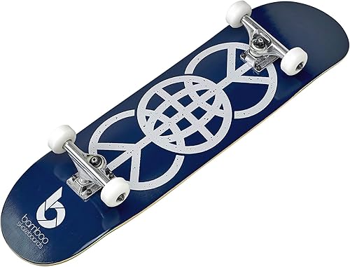 Miniatura 3 de Bamboo Skateboards Patineta completa  Más pop, más ligero, más fuerte y dura más que la mayoría de las cubiertas, incluye cubierta, camiones,