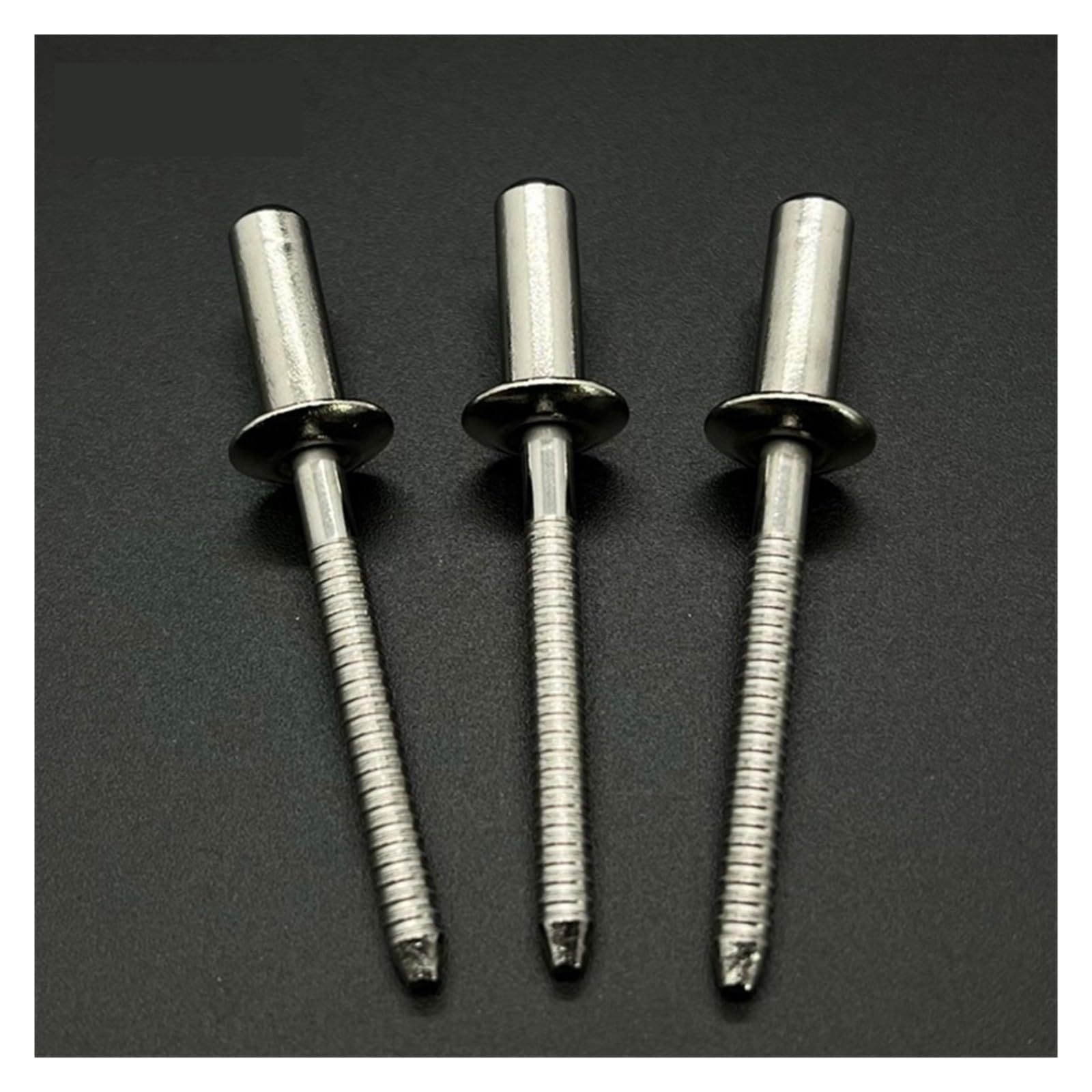Remaches ciegos de aluminio, Remache ciego de acero inoxidable sellado, varios tamaños, paquete 30 o 50 unidades(50pcs,6.4x16mm)