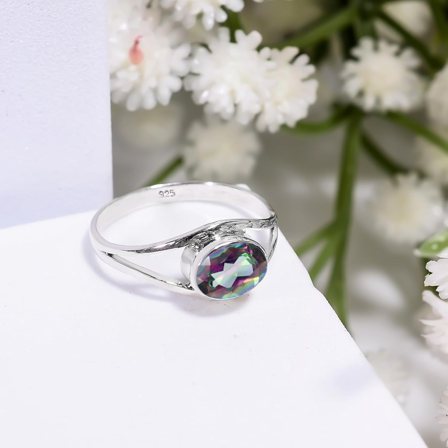 Ring Sterling Silver 925 Women, Ring With Stone 100% Natural Solitaire Ring 925 Sterling Silver Handmade Ring Men Vintage Ring RB-01-P