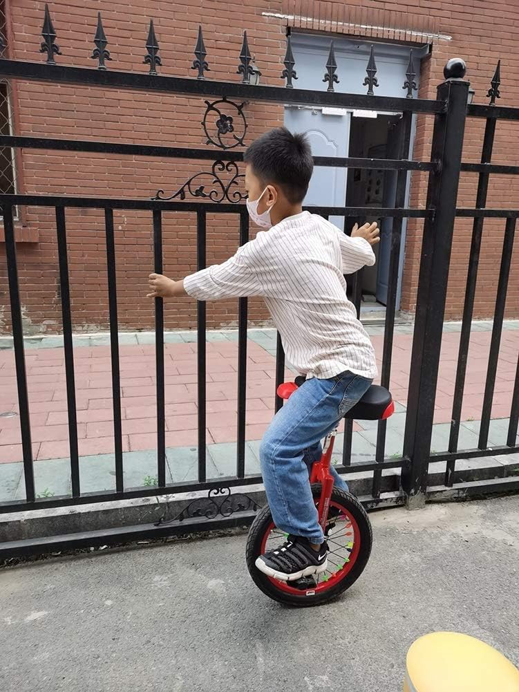 16"/18" Wheel Unicycle For Kids/Boys/Girls, Large 20" Freestyle Cycle Unicycle For Adults/Big Kids/Mom/Dad, Best Birthday Gift, Red (Color : Red, Size : 18 Inch Wheel) Durable