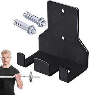 Portabarras,Colgador de Gimnasio de Metal,Estantería Vertical para Barras | Para Gimnasio Hogar Sótano Sala Espacio de Entrenamiento Almacenamiento Organización Exhibición