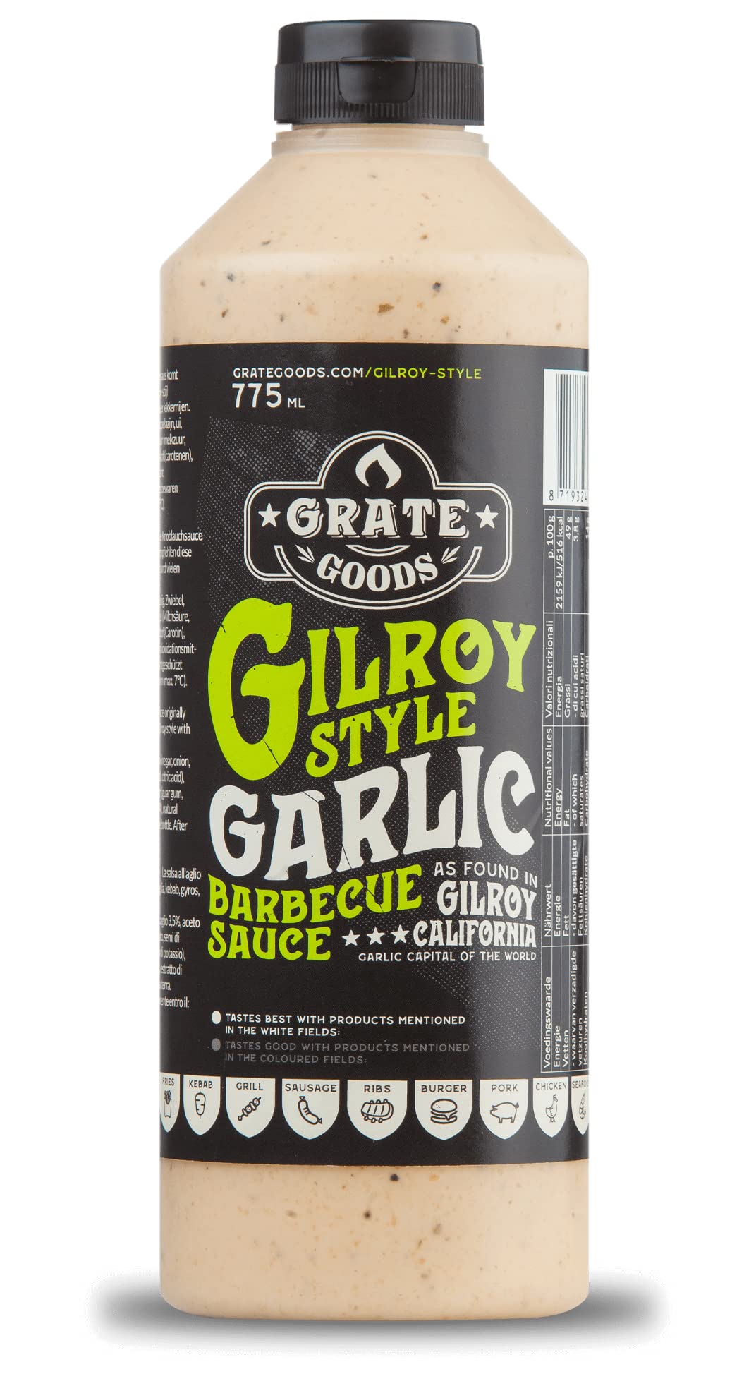 Gilroy Garlic Barbecue Sauce 265 ml - Salsa Barbecue all'aglio