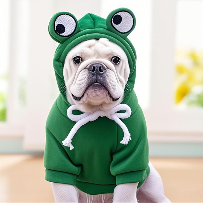 Sudadera con Capucha de Rana para Perro Talla L - Maruomiki miniatura 6