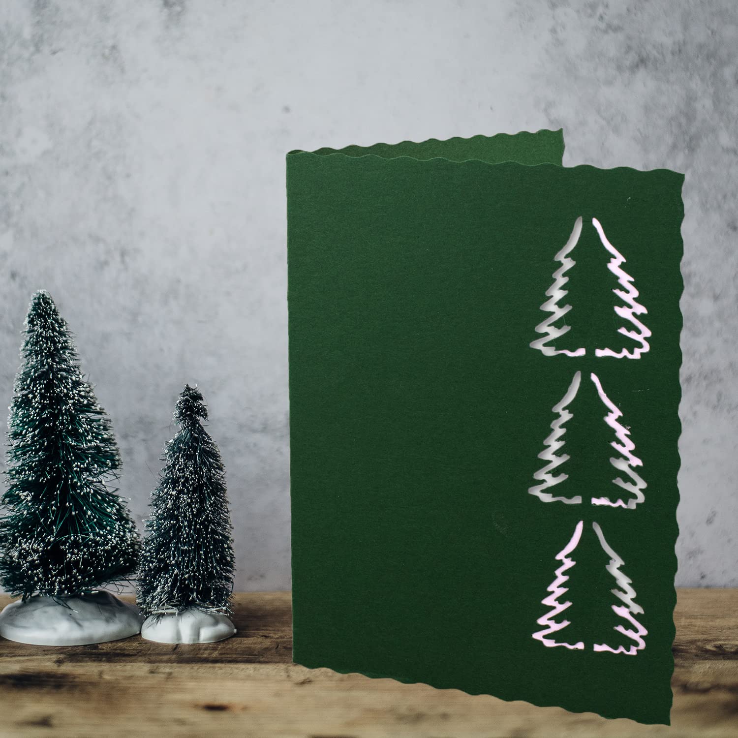 COLOURS 4-YOU by Glüxx-Agent 25 DIN A6 folding cards dark green, cards to design yourself 14.8 x 21 cm - Image 4