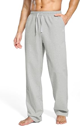Pudolla Mens Tall Sweatpants 32"/34"/36" Long Inseam Cotton Yoga Pants Athletic Lounge Casual Pants for Men with Pockets