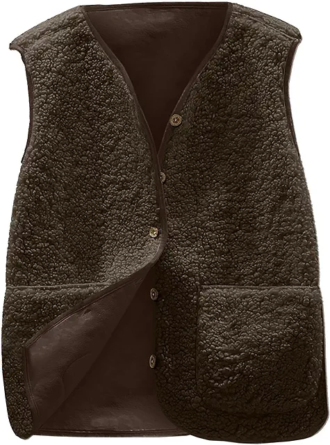 Gilet Sans Manches Femme Polaire Hiver - Veste Chaud Doux Fluffy Manteau Décontracté
