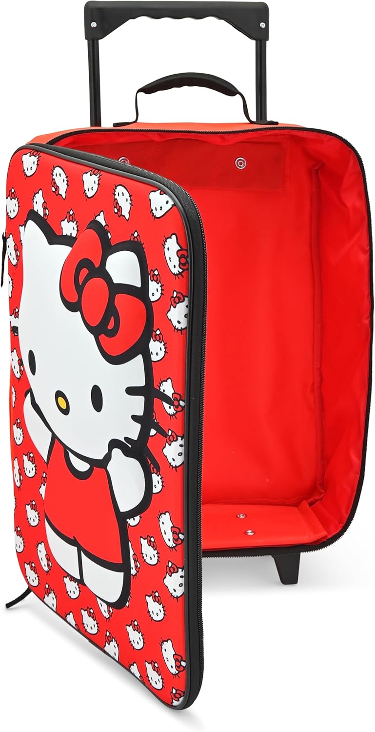 Fast Forward Hello Kitty 16" Soft Luggage - Cute & Durable Carry-On Suitcase for Travel 16X12X5 - Image 6