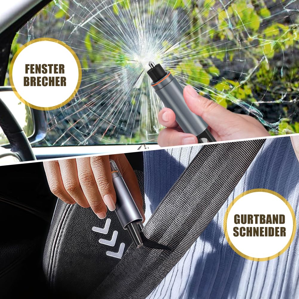 Samochodowy młotek bezpieczeństwa, przecinak do pasów samochodowych, młotek awaryjny, 4 sztuki zbijaków do szyb, 2 w 1, przecinak do pasów bezpieczeństwa, młotek awaryjny do samochodu, autobusu ze