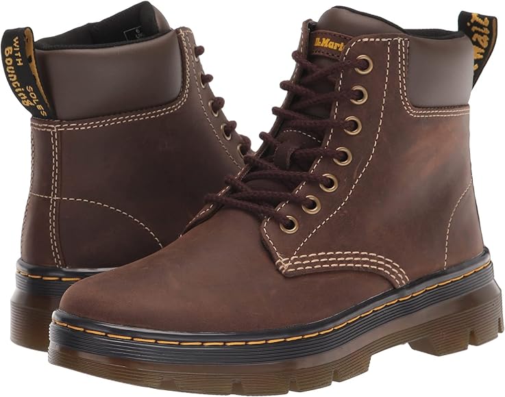 Amazon | Dr. Martens Unisex Lace Fashion Boot, Dark Brown Wyoming 