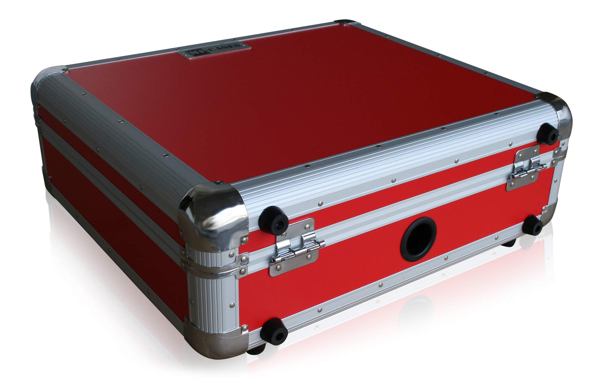 Plattenspieler Case rot für Technics 1210 Turntable DJ Flightcase Rack Koffer