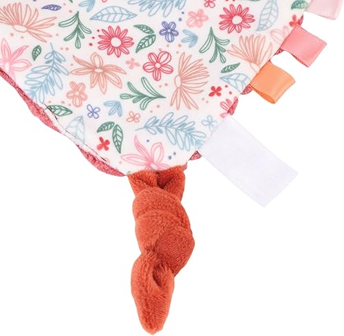 Miniatura 9 de Fdit Manta de seguridad para bebé, mordedor, juguete de peluche para bebés con color rosa, juguete suave y cómodo para calmar las encías, ideal para