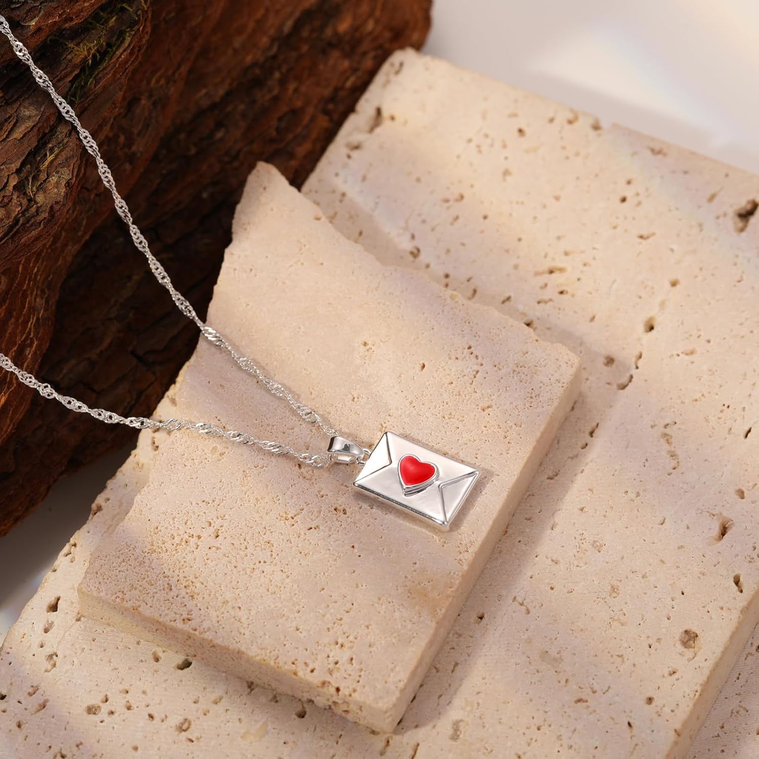 ASCOMY Dainty Gold Necklace for Women 14K Gold Plated Necklaces for Her Delicate Love Heart Necklace Heart Pendant Necklace Cute Necklaces Festival Jewelry Gift for Women - Image 5