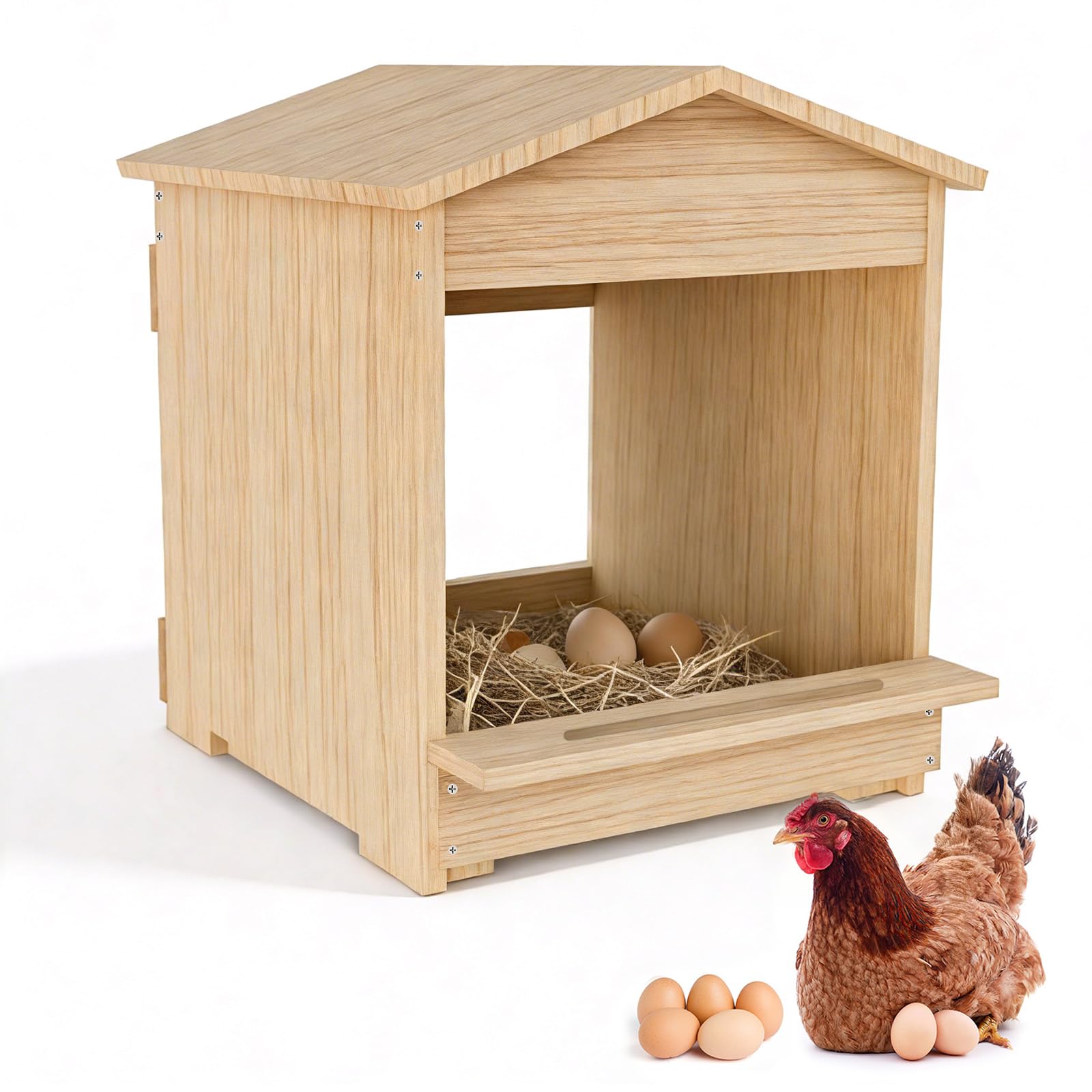Pondoir Gallina, Nichetole da parete in legno, impermeabili per