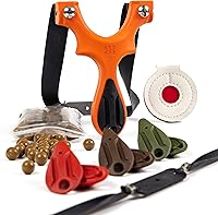 Vista 1 de SimpleShot Scout LT - Tirachinas personalizable con objetivo, munición de arcilla de 100 quilates y 2 bandas para disparos profesionales y potentes