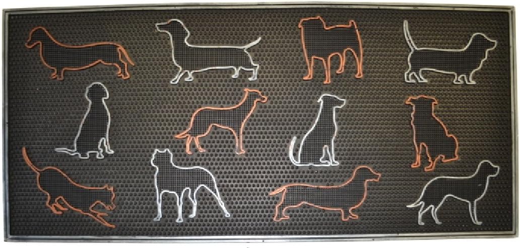 Imports Decor Rubber Doormat, 30" by 18" by 1/2", Woven