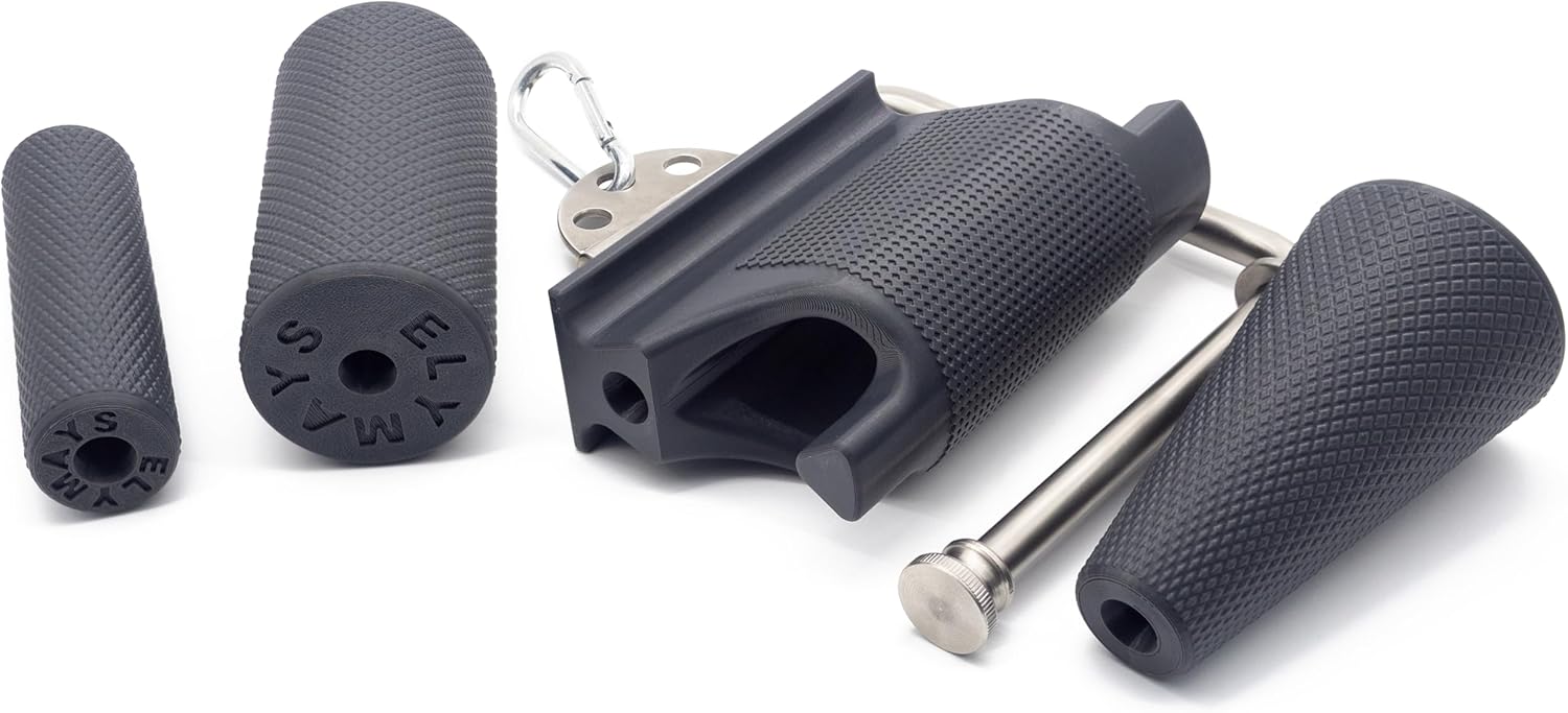 Arm Wrestling Handle Set – Grip Strength Trainer with Metal Mount, 4 Attachments for Wrist, Forearm, and Finger Strengthening