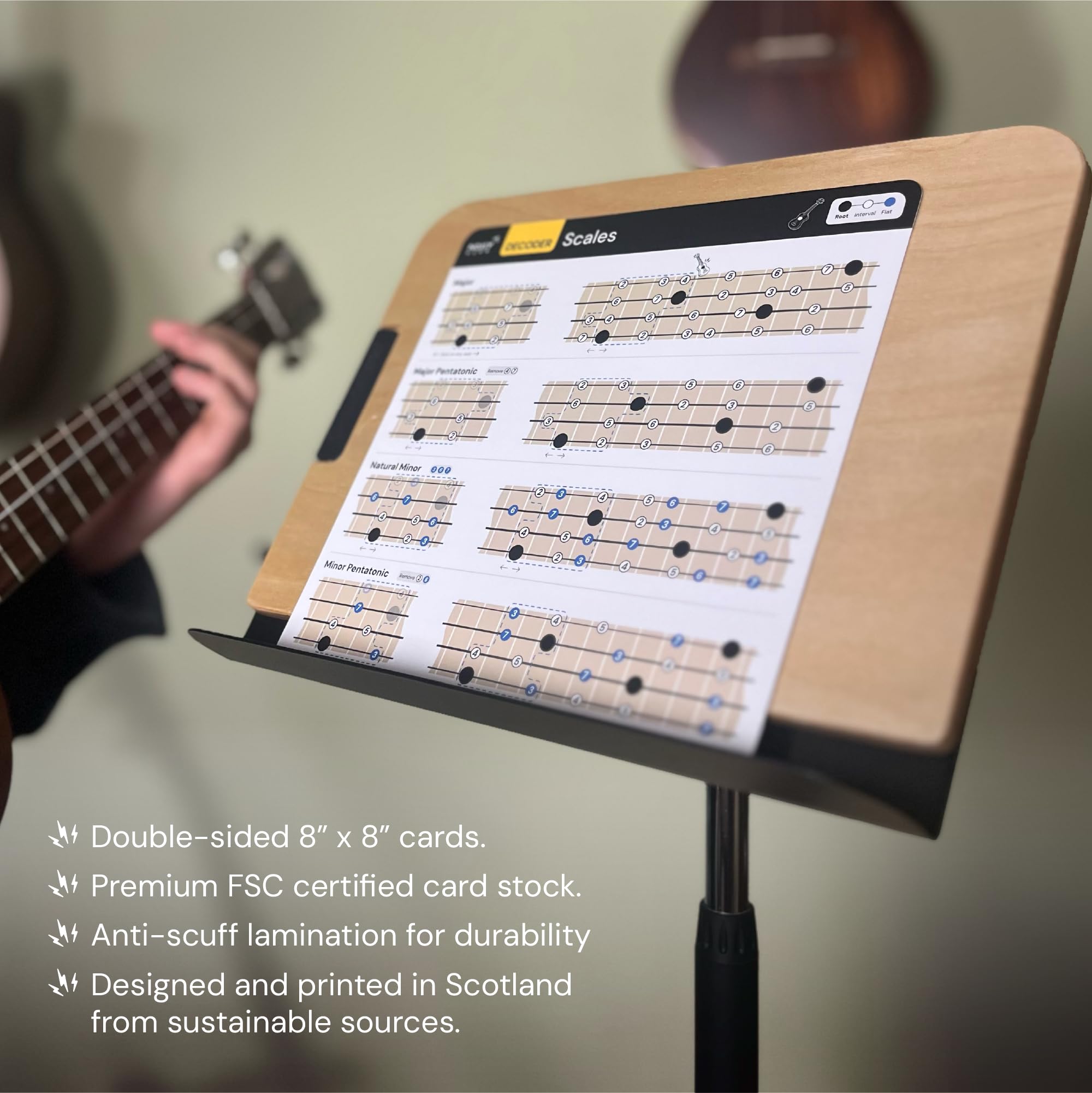Snapklik.com : Ukulele Chord Chart Cheat Sheets - Back To School Music ...