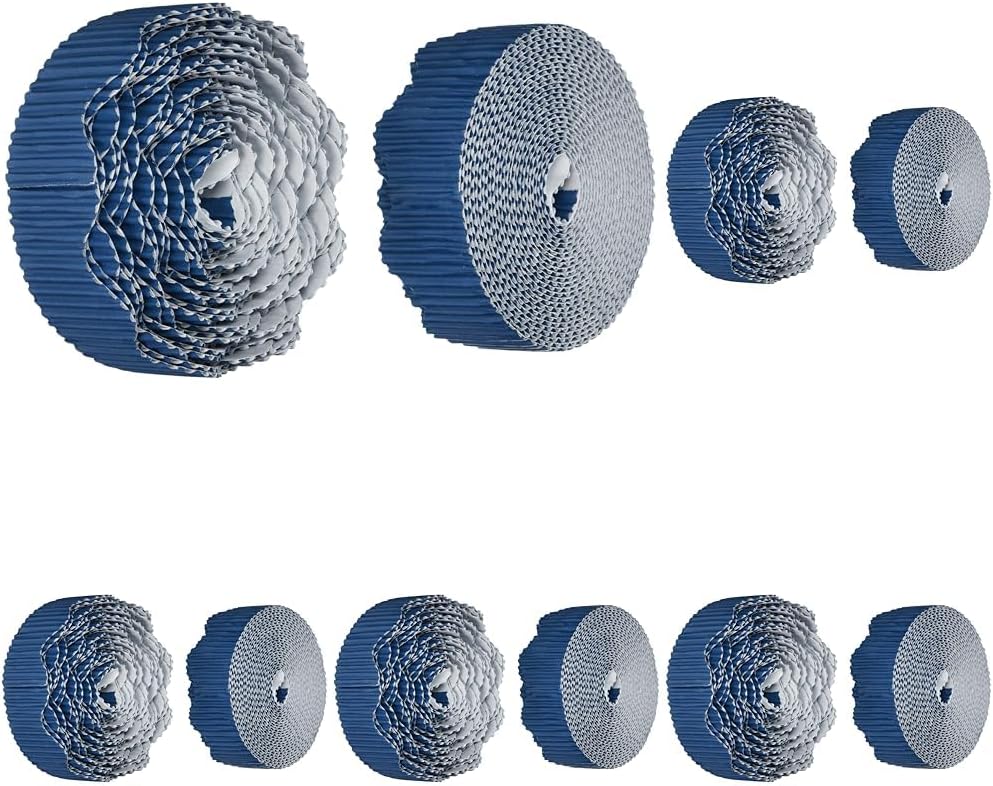 Bordette - 37186 Pacon Scalloped Decorative Border, 50 feet x 2-1/4 Inch, Rich Blue - 006081 (Pack of 5)