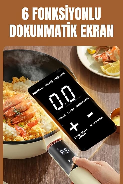 ROBO Double Deck Digital Electric Automatic Cooker Cookware 4.5 Liter 32 Cm